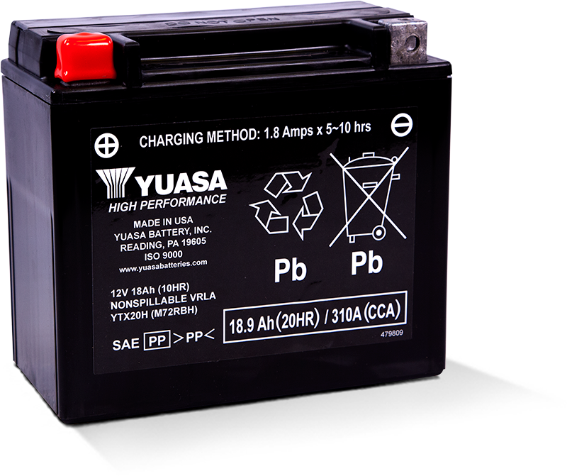 12v 6.5ah 120cca Batterie de Moto Batterie Yuasa YT7B-BS 